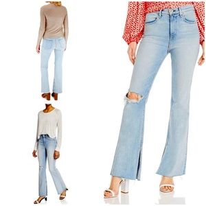 rag & bone Light Blue Flare Jeans